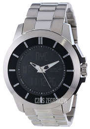 Kenneth Cole Touch Czarny/Stal Ø45 mm KC9110