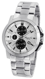 Kenneth Cole Dress Sport Srebrny/Stal Ø45 mm KC9181