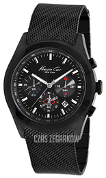 Kenneth Cole Dress Sport Czarny/Stal Ø44 mm KC9183