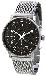 Kenneth Cole Czarny/Stal Ø42 mm KC9206