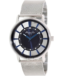 Kenneth Cole Transparency Niebieski/Stal Ø44 mm KC9207