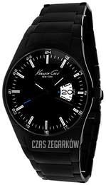 Kenneth Cole Czarny/Stal Ø41 mm KC9290