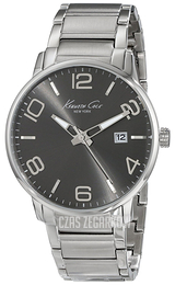 Kenneth Cole Czarny/Stal Ø42 mm KC9303