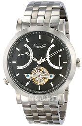 Kenneth Cole Czarny/Stal Ø44 mm KC9318
