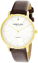 Kenneth Cole Diamond Biały/Skóra Ø42 mm KCC0120001