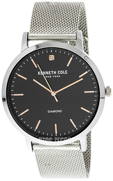 Kenneth Cole Diamond Czarny/Stal Ø42 mm KCC0120005