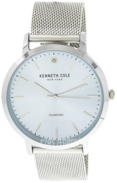 Kenneth Cole Diamond Biały/Stal Ø42 mm KCC0120007