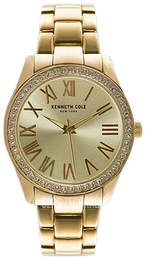 Kenneth Cole Szampański/Stal w odcieniu złota Ø39 mm KCC0184002