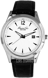Kenneth Cole Srebrny/Skóra Ø42 mm KCW1021