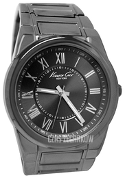 Kenneth Cole Czarny/Stal Ø44 mm KCW3029