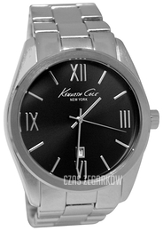 Kenneth Cole Czarny/Stal Ø46 mm KCW3045