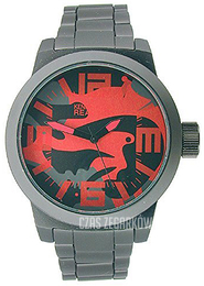 Kenneth Cole Czerwony/Stal Ø52 mm RK3235