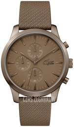 Lacoste 12.12 Brązowy/Skóra Ø42 mm 2010949