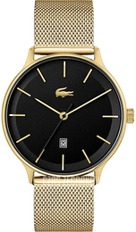 Lacoste Club Czarny/Stal w odcieniu złota Ø42 mm 2011224
