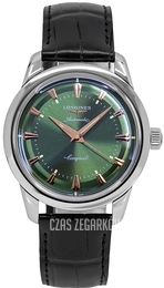 Longines Conquest Heritage Zielony/Skóra Ø38 mm L1.649.4.02.2
