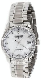Longines Master Biały/Stal Ø25.5 mm L2.128.0.87.6