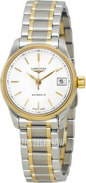 Longines Master Biały/18 karatowe żółte złoto Ø25.5 mm L2.128.5.12.7