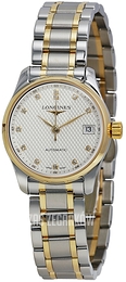 Longines Master Srebrny/Stal w odcieniu złota Ø25.5 mm L2.128.5.77.7