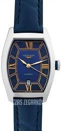 Longines Evidenza Niebieski/Skóra L2.142.4.96.2