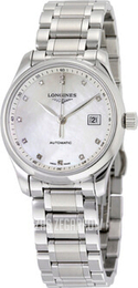 Longines Master Biały/Stal Ø29 mm L2.257.4.87.6