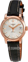 Longines Saint-lmier Srebrny/Skóra Ø26 mm L2.263.8.72.3