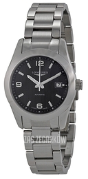 Longines Conquest Ladies Czarny/Stal Ø29.5 mm L2.285.4.56.6