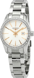 Longines Conquest Classic Srebrny/Stal Ø29.5 mm L2.286.0.72.6
