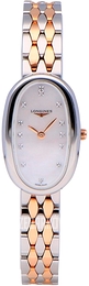 Longines Symphonette Biały/18 karatowe różowe złoto Ø18.9 mm L2.305.5.87.7