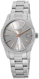 Longines Conquest Ladies Srebrny/Stal Ø34 mm L2.386.4.72.6