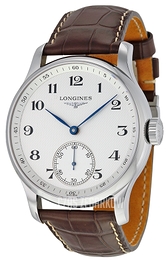Longines Master Srebrny/Skóra Ø47.5 mm L2.640.4.78.3
