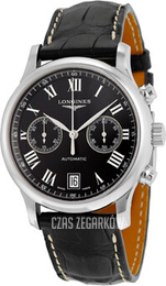 Longines Master Czarny/Skóra Ø38.5 mm L2.669.4.51.7