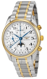 Longines Master Biały/18 karatowe żółte złoto Ø40 mm L2.673.5.78.7