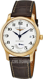 Longines Master Srebrny/Skóra Ø38.5 mm L2.708.8.78.5