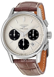 Longines Heritage Srebrny/Skóra Ø40 mm L2.749.4.02.2