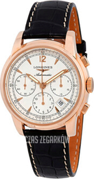 Longines Saint-Imier Srebrny/Skóra Ø41 mm L2.752.8.72.4