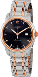 Longines Saint-Imier Czarny/Stal Ø41 mm L2.766.5.52.7
