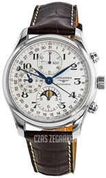 Longines Master Srebrny/Skóra Ø42 mm L2.773.4.78.3
