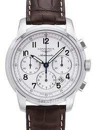 Longines Saint-Imier Srebrny/Skóra Ø43 mm L2.784.4.73.0