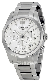 Longines Conquest Srebrny/Stal Ø41 mm L2.786.4.76.6