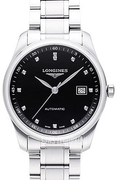 Longines Master Czarny/Stal Ø40 mm L2.793.4.57.6