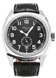 Longines Heritage 1935 Czarny/Skóra Ø42 mm L2.794.4.53.0