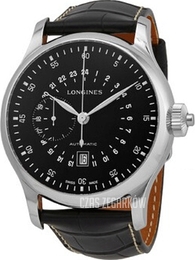Longines Heritage Czarny/Skóra Ø47.5 mm L2.797.4.53.0