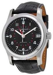 Longines Heritage Czarny/Skóra Ø44 mm L2.831.4.53.2