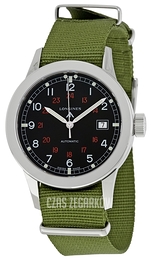 Longines Heritage Czarny/Tkanina Ø40 mm L2.832.4.53.5