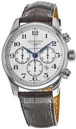 Longines Master Srebrny/Skóra Ø44 mm L2.859.4.78.3