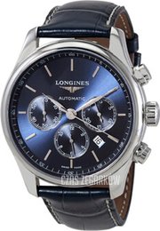 Longines Master Niebieski/Skóra Ø44 mm L2.859.4.92.0