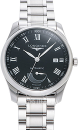 Longines Master Czarny/Stal Ø40 mm L2.908.4.51.6