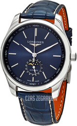 Longines Master Niebieski/Skóra Ø42 mm L2.919.4.92.0