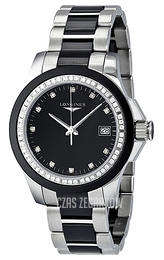 Longines Conquest Czarny/Czeramiczna Ø35 mm L3.281.0.57.7