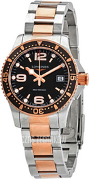 Longines Hydroconquest Czarny/Stal w kolorze różowego złota Ø34 mm L3.340.3.58.7